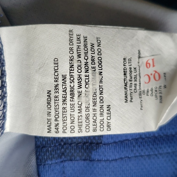 NWT Ben Hogan performance men's golf blue polo camouflage shirt size small - Picture 8 of 10